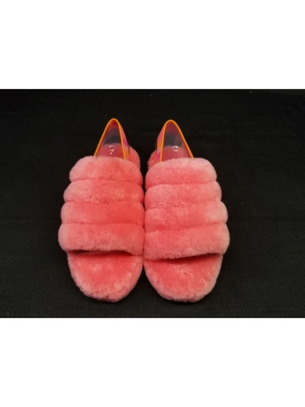 UGG Girls Fluff Yeah Slippers Slides Pink Size 6 NEW IN BOX!